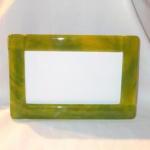 Handmade Picture Frame, Green Fused Glass